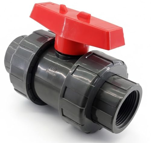 Llave de Paso Agua 25 | Valvula PVC 25 | Llave de Paso 25mm | Valvula de Bola roscar 3/4 para Tuberia de Polietileno 25 | Llaves de Paso de Agua para Tuberia de Riego | Valvula Bola 3/4 para Tubo 25