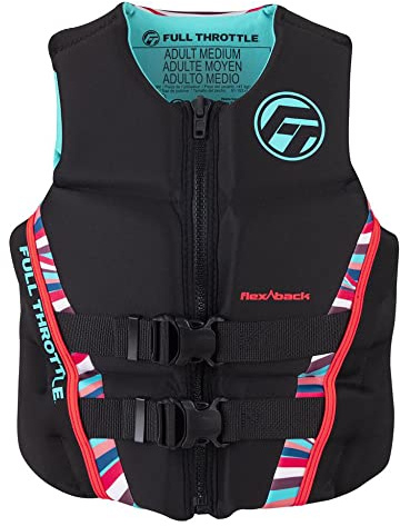 Full Throttle Women's Rapid Dry Flex Back Life Jacket, Small