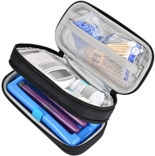 ProCase Borsa Termica per Insulina, Porta Insulina Termico da Viaggio con Ghiaccio per Borsa, Custodia Rigida per Penna da Insulina e Diabete siringhe