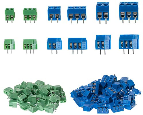 Printklemmen Schraubklemmen PCB Leiterplatten Terminal RM5,08 RM3,5 | 2 Pin oder 3 Pin | 10 Stück, 50 Stück oder Sortiment (Sortiment)