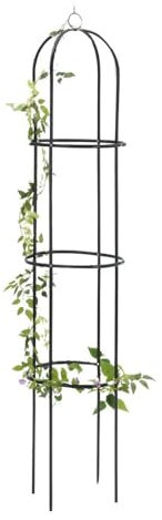 Joroba Garden Obelisk For Climbing Plants Metal - Garden Trellis For Climbing Plants - Plant Support Metal Obelisk - Plant Supports For Garden For Rose Vegies And Herbs