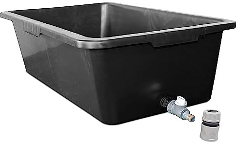 Versatile Large 90L Dog Bath/Pool/Tub - Suitable for Small to Large Breeds - with Drain Plug & Premium Connector - Perfect for medium and large dog breeds - Durable, Easy to Store. Set by MYPURECORE