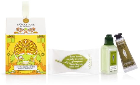 L'OCCITANE - Weihnachtsset Häuschen Eisenkraut - Seife, Bodylotion und erfrischende Handcreme - In Frankreich hergestellt