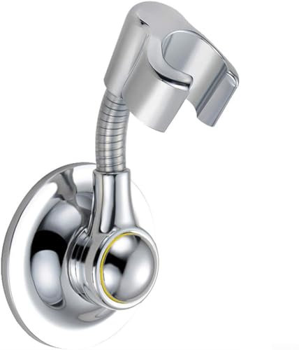 Support de douche, support de douche manuel réglable avec support à ventouse robuste, support de pommeau de douche sans perçage pour salle de bain