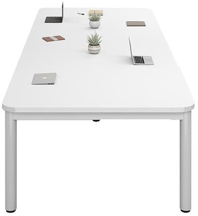 HOLGVE Kleiner Konferenzraumtisch, for 4 Personen Computertisch, Quadratischer Seminar-Trainingstisch Aus Holz, for Das Home Office, Arbeitszimmer-Schreibtisch(62.9x31.4inche/160x80cm)
