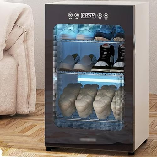 SUCRFXJ Shoes Boot Dryer Cabinet, Electric Drying Shoes Machine, Smart Drying Shoes Cabinet, Intelligent Panel Control, Sterilization UV Shoe Care Cabinet for 6-8 Shoes