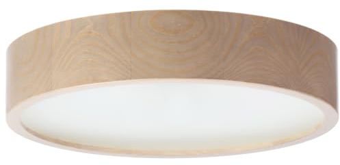 STOLARNIA PIKA Deckenleuchte Holz - Rund Modern Holzlampe 2xE27 (37 cm) - Deckenlampe Nabucco - Natur Lampe für Schlafzimmer, Wohnzimmer, Flur, Küche - Stilvolles Design Kiefernholz - LEJA 40 cm