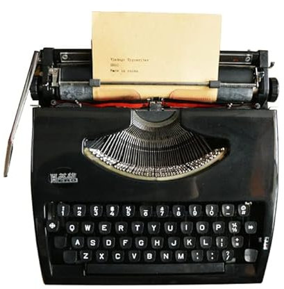 Manuelle Schreibmaschine, tragbar, Vintage, für nostalgischen Fluss, traditionelle, altmodische Vintage-Schreibmaschine für Schriftsteller