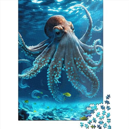 Octopus Puzzle Premium Karton Puzzle für Erwachsene und Jugendliche, Interessante Stressabbau, Ostergeschenk 38x26cm/1000 Teile