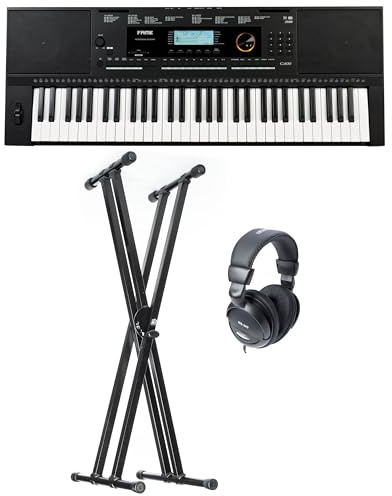 Fame G-400, 61 Tasten Keyboard Set, 653 Sounds, 240 Styles, inklusive Kopfhörer und Ständer