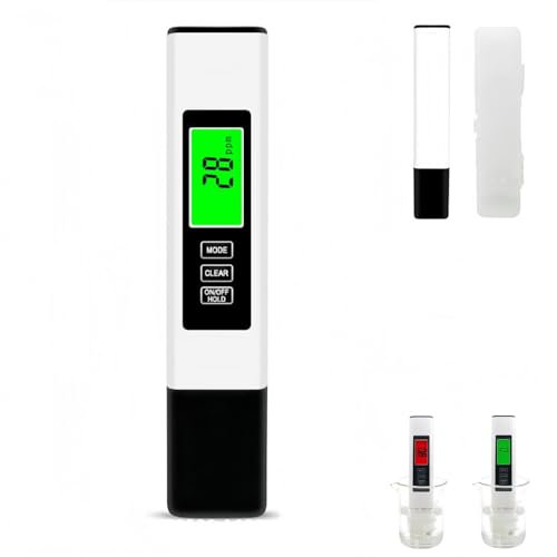 2025 All-New 4 in 1 Tds Meter Digital Water Tester, TDS Meter Digital Water Tester for Drinking Water, Multi-Function Purity for Drinking Waters (White)