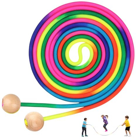 Cuerda para saltar multijugador, 5 metros, cuerda para saltar larga para niños a partir de 6, 7, 8, 9 años y adultos