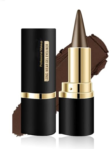 Braun Gel Eyeliner, Brown Eyeliner Waterproof Pen Smudge-proof Quick Drying for Women Eye Makeup