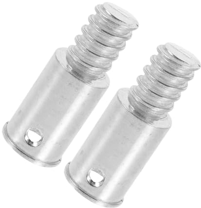 Yardenfun 2Pcs Aluminum Alloy Threaded Head Cover for 1 Inch Diameter Poles Durable Screw on Replacement for Broom Mop Handle Connector Household Industrial Use