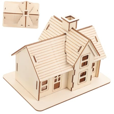 QUMIIRITY Puzzle Maison Bois DIY pour Adultes Modèle de Petite Maison Bois à Assembler Kit Miniature Créatif pour Décoration et Cadeau