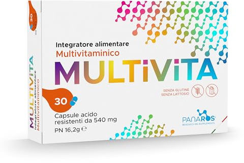 MULTiViTA Multivitaminico Completo, 30 Capsule | 19 vitamine e sali minerali essenziali • Alta biodisponibilità