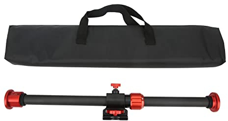 Braccio Estensibile per Cavalletto, Carbonio Leggero e Ruotante a 360 Gradi, Supporto con Viti 1/4 e 3/8 Pollici - Alta Capacità di Carico 5kg, Montaggio Veloce per Fotocamer