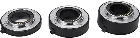 MMABEUTF Macro Extension Tubes for Olympus, 10mm 16mm 21mm Aluminum Alloy Adapter Rings with Electronic Contacts, Micro Photography Close Up Lens Converter for M4/3 Mount