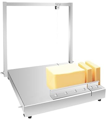 Cortador de queso, cortador de acero inoxidable con alambre, herramienta de cocina resistente para cocinar y hornear