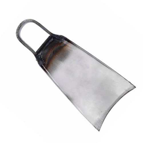 HOMSFOU Outil de Jardinage Manuel Large en Acier pour Désherbage et Ameublissement du Sol, Accessoire Extérieur pour Maison et Ferme