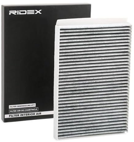 RIDEX 424I0054 Innenraumfilter Pollenfilter Aktivkohlefilter Höhe: 30 Breite: 200 Länge: 295 Kompatibel mit OPEL ZAFIRA B A05 Astra H Caravan A04 Astra H Schrägheck A04 Astra G CC T98 Zafira A T98
