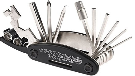 XPhonew 16-in-1 Multi Function Folding Bike Bicycle Cycling Mechanic Combination Repair Tool Kit Set with Allen Hex Key Multi Socket Wrench Screwdriver for Mountain City Road Bike MTB/Motorcycle