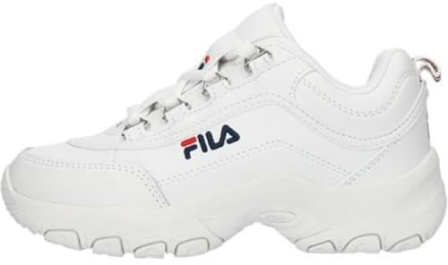 FILA Unisex barn Strada Sneaker, Vitt, 35 EU