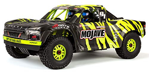 ARRMA ARA7604V2T1 - Camion radiocomandato 1/7 MOJAVE 6S V2 4WD BLX Desert con spettro aziendale (pronto a girare), colore: verde/nero