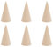 Anneaux Présentoirs en Bois, Porte-Bagues en Cône en Bois, Présentoir à Anneaux en Bois, Cône Présentoir en Bois, Bois Cône Anneau Titulaire Doigt, pour L'Exposition de Bijoux D'Anneaux, 6 Pièces