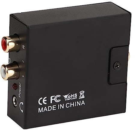 Adaptador de Digital a Analógico USB, Convertidor de Digital a Analógico Profesional con Metal de Reducción de Ruido de Puerto de 3,5 Mm para DVD