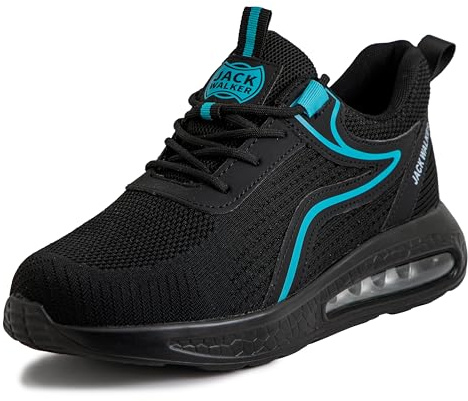 Jack Walker JW030 Men's Water Resistant Walking Shoes | Water Resistant, Lightweight, Breathable Mesh, Slip Resistant Rubber Sole, Cushioned Comfort, Walking, Hiking And Trekking