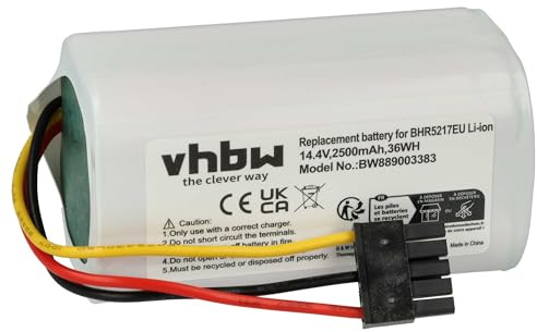 vhbw 1x batería reemplaza Xiaomi N011-4S1P | 260V-4S1P para robot limpieza (2500 mAh, 14,4 V, Li-Ion)