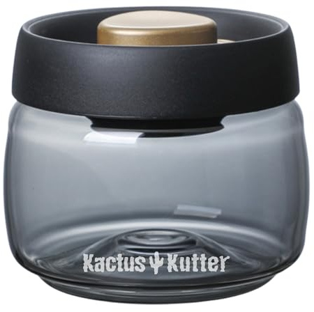KACTUSKUTTER Airtight Jar, 400ml /1oz Vacuum Spice Containers With UV Protection Air Proof Food Storage to Preserve Flavor
