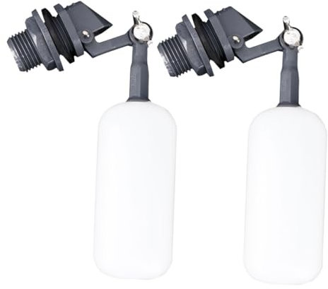 Angoily 2pcs Micro Plastic Float Ball Valve 4-Port Water Float Valve Automatic Water Level Controller Humidifier Accessory