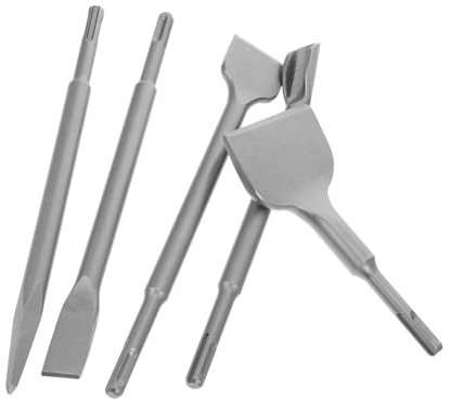 IMIKEYA Ciseau Pour L'enlèvement Du Béton, Ciseau Pour Carrelage, Large Et En Forme De U Pour Béton, Brique, Ciment, Pierre, 5 Pièces