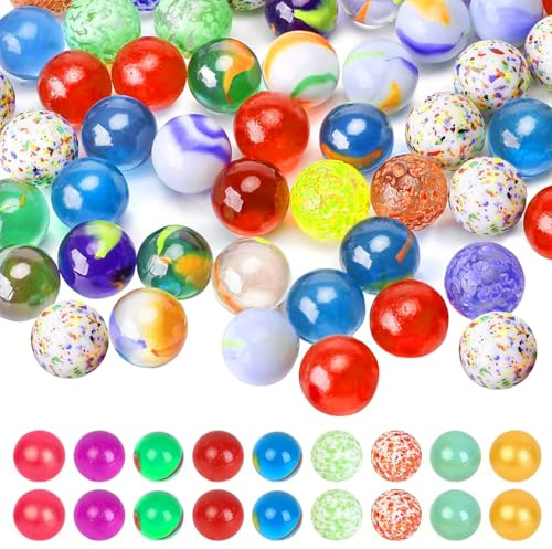 Mehrfarbige Glasmurmeln 30 Stück Glas Murmeln Kinder Murmelspiel Verschiedene Mustern Bunt Murmel Spiele Bunt Transparent Heimdekoration Glasmurmeln Für Dekoration Oder Murmelspie