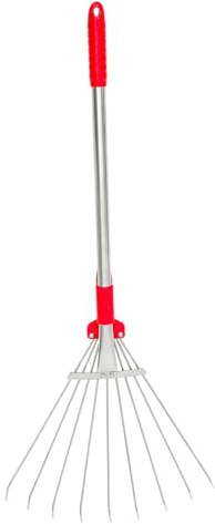 TOYZFRIENDY Rastrello per Foglie Retrattile Rastrello per Orto Portatile Resistente Durevole