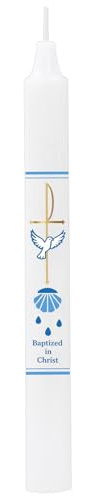 Baptism Candle - Baptismal Candles for Boys and Girls, Catholic Baptism Gift - Velas para Bautizo - Velas para Bautizo de Niño