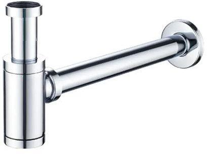 Sifone for lavabo da bagno, tappo di scarico a scomparsa con troppo pieno, kit for, sifone per Cucina(No Drain)