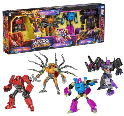 Transformers Legacy United Versus Multipack, 4 verwandelbare Action-Figuren
