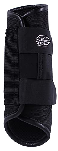 QHP Eventing-Hinterbein-Gamaschen Technical Schwarz L