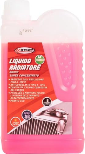 START Líquido anticongelante para radiador, Color Rojo Puro, a 70 °C, 500 ml, máxima protección térmica para Sistemas de refrigeración de automóviles, vehículos industriales y maquinaria