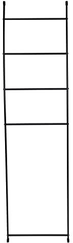 Home4You Handtuchleiter - Schwarz - Metall - 44 x 150 cm