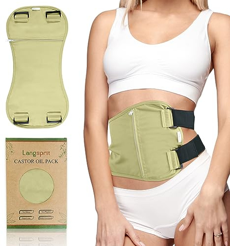 Langsprit Rizinusöl-Packung Rizinusöl-Packung, Bio-Rizinusöl-Packungen für Leberentgiftung, Entzündungen