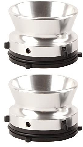 1 par de Adaptadores de Buje Nab para Studer para Akai para , Abridor de 10 Pulgadas de Aleación de Aluminio Vacía para Carrete Pequeño, Carrete de Cinta para Grabadora (Plata)