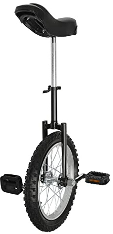YUNLAIGOTOP 24 Inch Wheel Unicycle, Leakproof Tire Wheel Cycling, Unicycles with Steel Rim, Unicycle Bike for Adults, Daily Fitness Exercises/Cycling Exercises/Balance Training/Talent Shows (Black)
