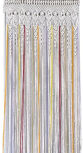 Generisch Handgemachte Boho Makramee Tür Vorhänge, Bauernhaus Stil Wandbehang Wandteppich Home Decor Vorhänge für Hochzeit Partei Haus Garten(80x190cm(31x75inch), B)