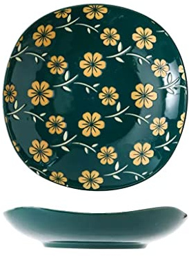 Ciotole Per Pasta Insalatiere Grandi Piatto quadrato in ceramica Piatto da minestra creativo for la casa Piatto quadrato Piatto da frutta Piatto for gnocchi Due pezzi per Frutta, Insalata e Verdura (