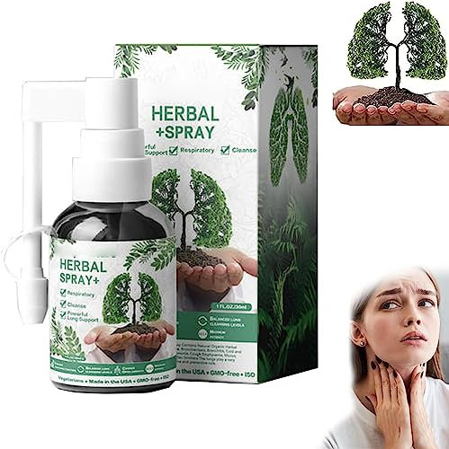 Respinature Herbal Pulmonar Cleanse Mist-Potente apoyo pulmonar, 4 semanas potente apoyo pulmonar y limpieza y respiración (1 unidad)