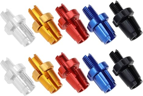LT Easiyl 10 tornillos M7 de ajuste de palanca de freno de bicicleta, tornillos de palanca de freno de aleación de aluminio, para bicicletas de montaña, plata, negro, rojo, dorado, azul